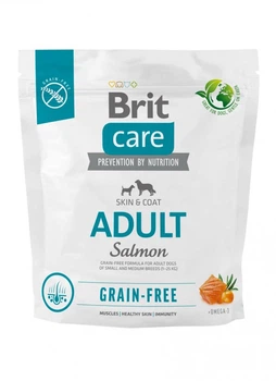 Сухой корм Brit Care Dog Grain-free Adult для собак малых и средних пород, беззерновой с лососем 1 кг