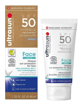 Солнцезащитный крем для лица SPF50 - Ultrasun Face Mineral SPF50 40ml (1279402-506686168-2)
