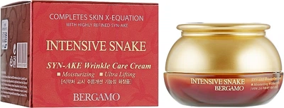 Інтенсивний антивіковий ботокс-крем для обличчя Bergamo Intensive Snake Wrinkle Care Cream 50ml (50g) (862589-1333221653-2)