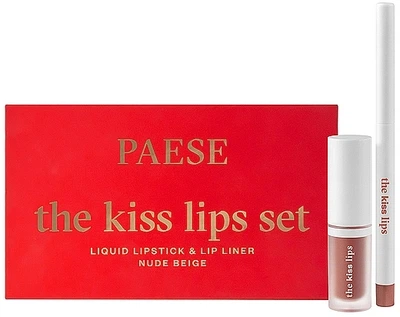 Набор - Paese The Kiss Lips (lipstick/3.4ml + lip pencil/0.3g) 06 - Classic Red (1239522-583951549-2)