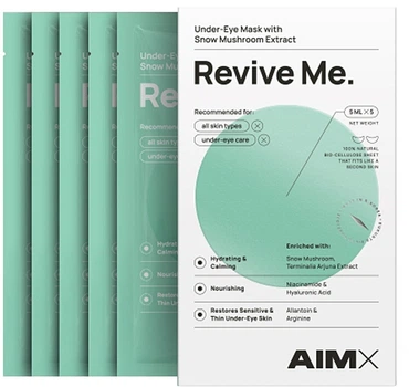 Патчи под глаза, 5шт. - AIMX Revive Me Under Eye Mask With Hyaluron 5x5ml (1239791-1810485418-2)