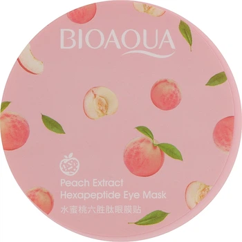 Гидрогелевые патчи под глаза с экстрактом персика - Bioaqua Peach Extract Hexapeptide Eye Mask 60шт (60шт) (1173117-1564960-2)