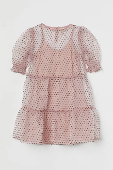 Платье H&M 38 пудровый горох 605901588