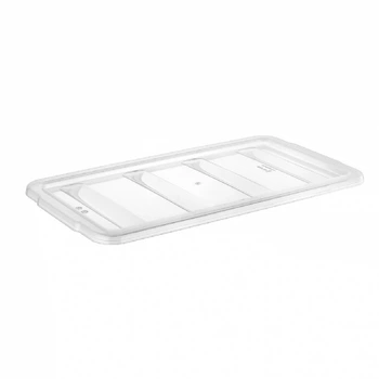 Крышка для контейнера столовых приборов GastroPlast GK-04Gr 4 отделения прозрачная GKL--0004