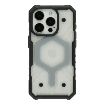 Чохол TPU+PC ArmorHex Magnetic Case для iPhone 15 Pro Колір Transparent Grey