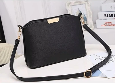 Елегантна невелика жіноча сумка-крос cross-body Leis-378 чорна