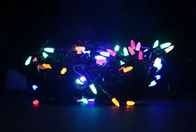 Гирлянда Кристалл матовый 100LED 9 м Мультицветная