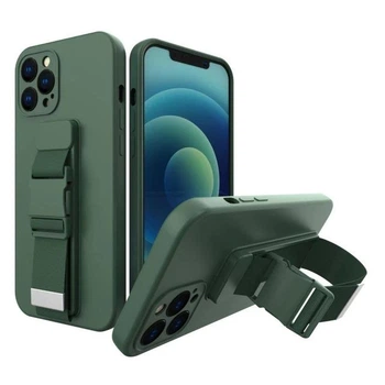 Чехол с ремешком Wave Rope case для Apple iPhone 13 Pro Dark Green