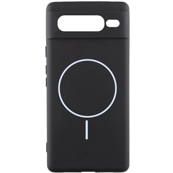 Чехол Silicone Cover Lakshmi Full Camera (AA) with MagFit для Google Pixel 7 Pro Черный / Black