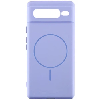 Чохол Silicone Cover Lakshmi Full Camera (AA) with MagFit для Google Pixel 7 Pro Бузковий / Dasheen