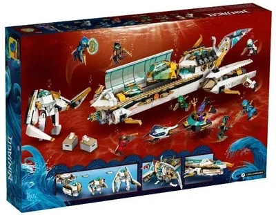 Конструктор NINJAGO Підводний дарунок з безліччю цікавих функцій 1159 деталей (60086)