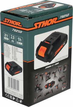 Акумулятор для інструментів STHOR Li-Ion 20 В 2 А*год 78250 (5906083090394)
