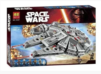 Детский конструктор космический корабль Star Wars Сокол Тысячелетия 1355 деталей (10467)