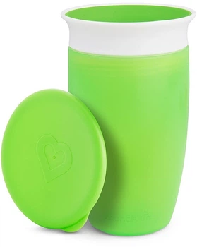 Чашка-непроливайка з кришкою, зелена, 296 мл - Miracle 296ml (1264982-31102772)