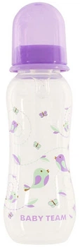 Пляшка для годування із силіконовою соскою, 250 мл, фіолетова - Baby Team 250ml (1237085-31104283)