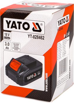 Акумулятор YATO Li-Ion 18 В, 3.0 А-год, 54 Вт-год YT-828462 (5906083102073)