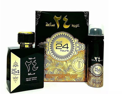 Zestaw unisex  Ard Al Zaafaran Oud 24 Hours Woda perfumowana 100 ml + Dezodorant 50 ml (6290362344162)