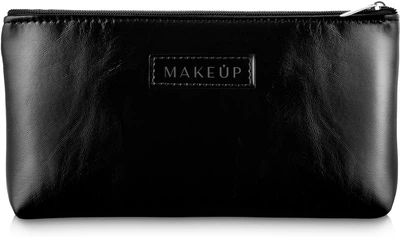 Косметичка чорна, плоска "Black Ice" - MAKEUP (780494-27056704)