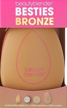 Набір - Beautyblender Besties Bronze Starter Set (sponge/1pcs + soap/16g + cleans/mat/1pcs + bag) (1316946-29113372)