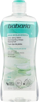 Двухфазная мицеллярная вода для снятия макияжа "Алоэ" - Babaria Biphasic Aloe Micellar Water 400ml (400ml) (957016-1217165-2)