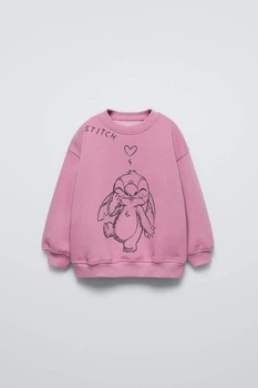 Світшот для дівчинки Zara 98 рожевий LILO &STITCH
