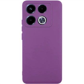 Чохол GETMAN Liquid Silk Full Camera для Infinix Note 40 Pro 4G Фіолетовий / Grape
