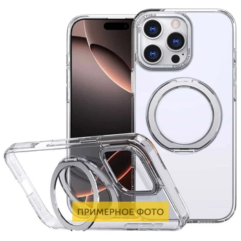 Чехол TPU+PC Empire with MagSafe and Ring для Apple iPhone 16e (6.1") Clear