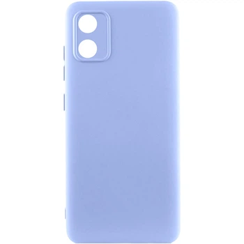 Протиударний чохол TPU GETMAN Liquid Silk Full Camera для Motorola Moto E13 Бузковий / Light purple