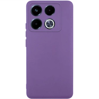 Чохол GETMAN Liquid Silk Full Camera для Infinix Note 40 Pro 4G Фіолетовий / Amethyst