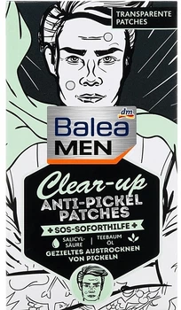 Мужские очищающие патчи от прыщей с салициловой кислотой - Balea MEN Clear-up Anti-Pickel Patches 36шт (1447037-30976522)