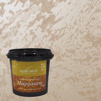 Краска декоративная ИРКОМ "МАРРАКЕШ", 2,5 л, белый