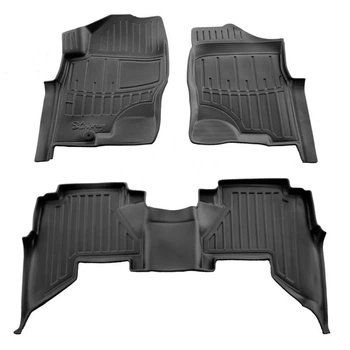 Килимки у салон Nissan Pathfinder 3 R51 2005-2010 з бортом, поліуретан, 3шт Stingray 5014233
