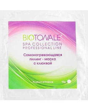 Самонагревающийся пилинг - маска с клюквой Biotonale 15 g саше