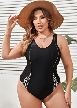 Злитий купальник FS Deborah Plus Size 4XL (58-60) Чорний (7601)