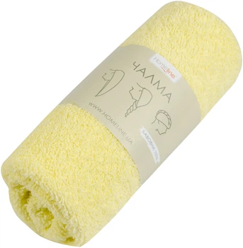 Полотенце-тюрбан махровое Home Line для волос 20х60 см Желтый (157271 HL)