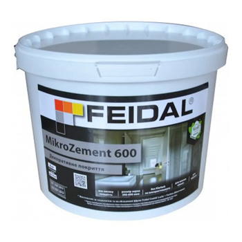 Мікро бетон декоративна штукатурка Feidal MikroZement 600 8кг