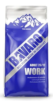Сухой корм BAVARO Work 26/12 (Протеин/Жир) для рабочих собак с постоянными интенсивными нагрузками 18 кг