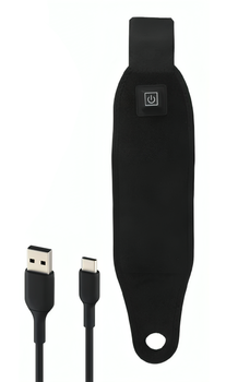 Повязка бандаж фиксатор на запястье кисть руки с подогревом работой от USB 3 режима нагрева дышащий материал (480210-Prob)