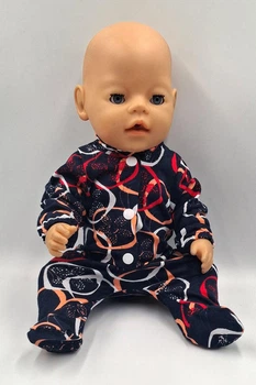 Одежда для Baby Born - Комбинезон хлопковый темно-синий домашний