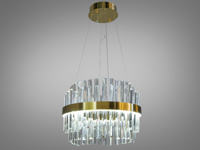 Подвесная хрустальная led люстра 95см 80Вт 840/400BR