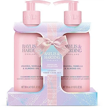 Набір - Baylis & Harding Jojoba, Vanilla & Almond Oil Luxury Hand Care Gift Set (h/soap/300ml + h/b/lot/300ml) Набір (1264560-1168672285-2)