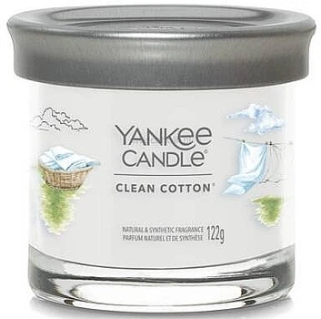 Ароматична свічка у склянці "Clean Cotton" - Yankee Candle Singnature Tumbler 122g (122g) (1229864-1197753144-2)