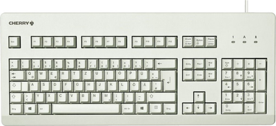 Klawiatura przewodowa Cherry G80-3000 Cherry MX Blue USB Grey (G80-3000LSCEU-0)