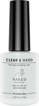 Укрепитель ногтей прозрачный - Naked Manicure Clear & Hard 11ml (1262344-1652855985-2)