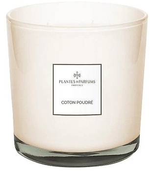 Ароматична свічка з 3 ґнотами - Plantes&Parfums Cotton Powder Perfumed Candle 1100ml (1100ml) (1266461-208867612-2)