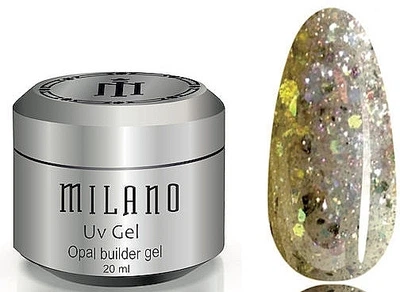 Гель для наращивания ногтей, 20 мл - Milano Opal Builder Gel 07 (1234173-1978672542-2)