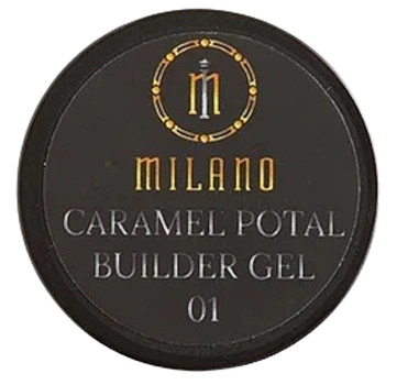 Гель для наращивания ногтей - Milano Caramel Potal Builder Gel 01 (1234176-2140952370-2)