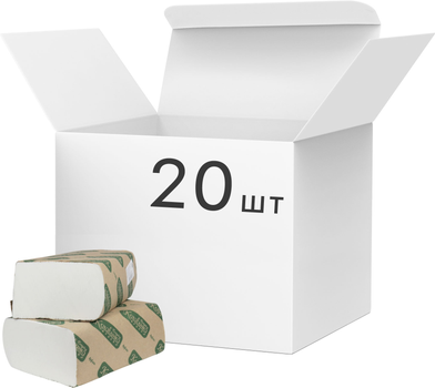 Упаковка полотенец бумажных Кохавинка Z сложения 200 листов х 20 пачек Белая (4820032450774)