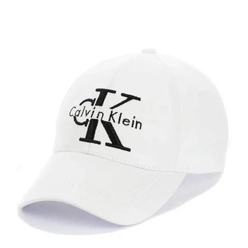 Бейсболка з вишивкою Calvin Klein, Біла