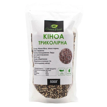 Киноа трехцветная (микс) 500 грам - GreenFood